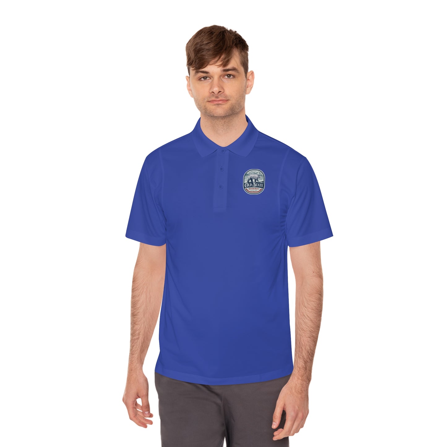 Old State Golf Men's Polo Bear logo
