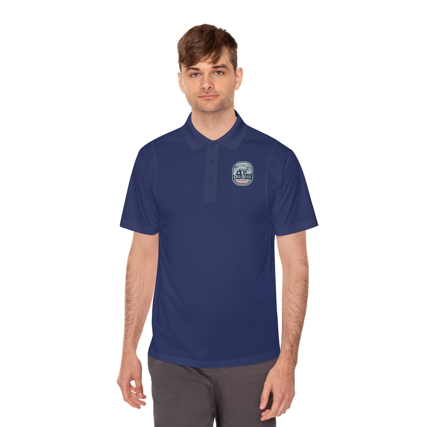 Old State Golf Men's Polo Bear logo