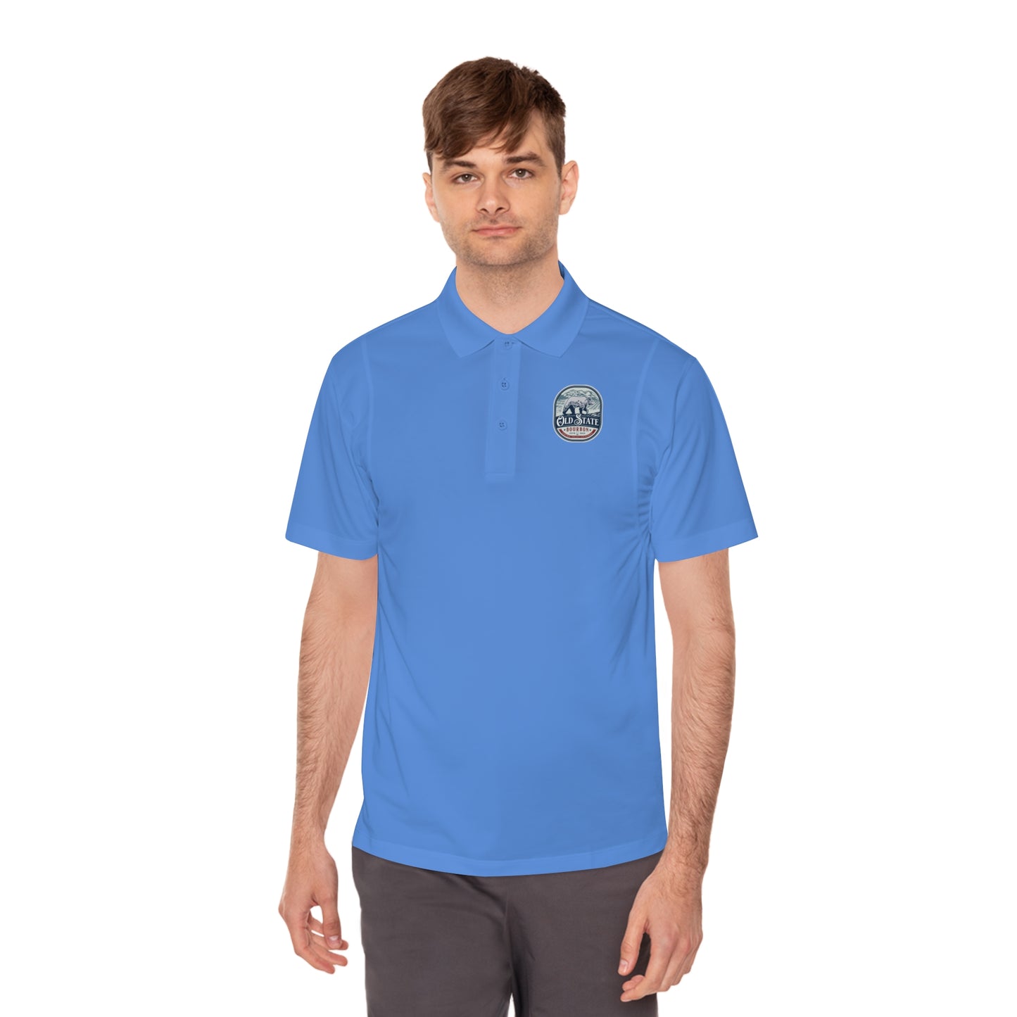 Old State Golf Men's Polo Bear logo